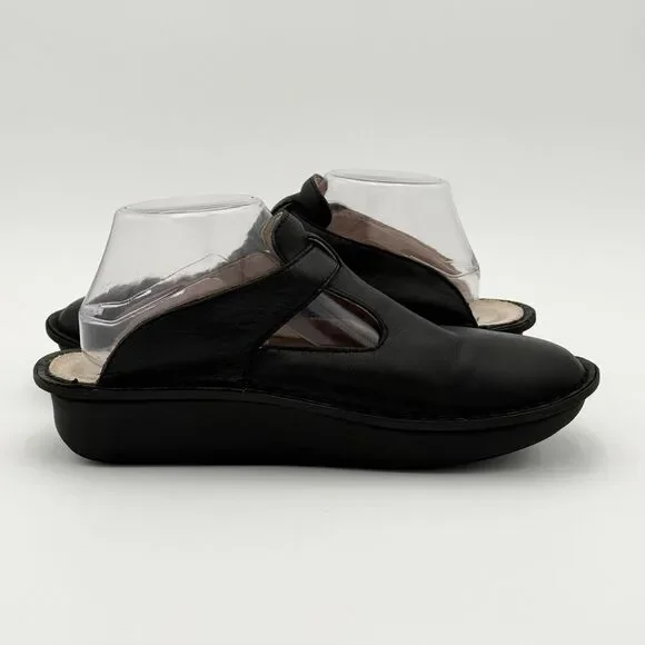 Alegria Classic Black Leather Slip-On Rocker Sole Clogs - Unisex EU 41 / Women’s - Picture 8 of 16